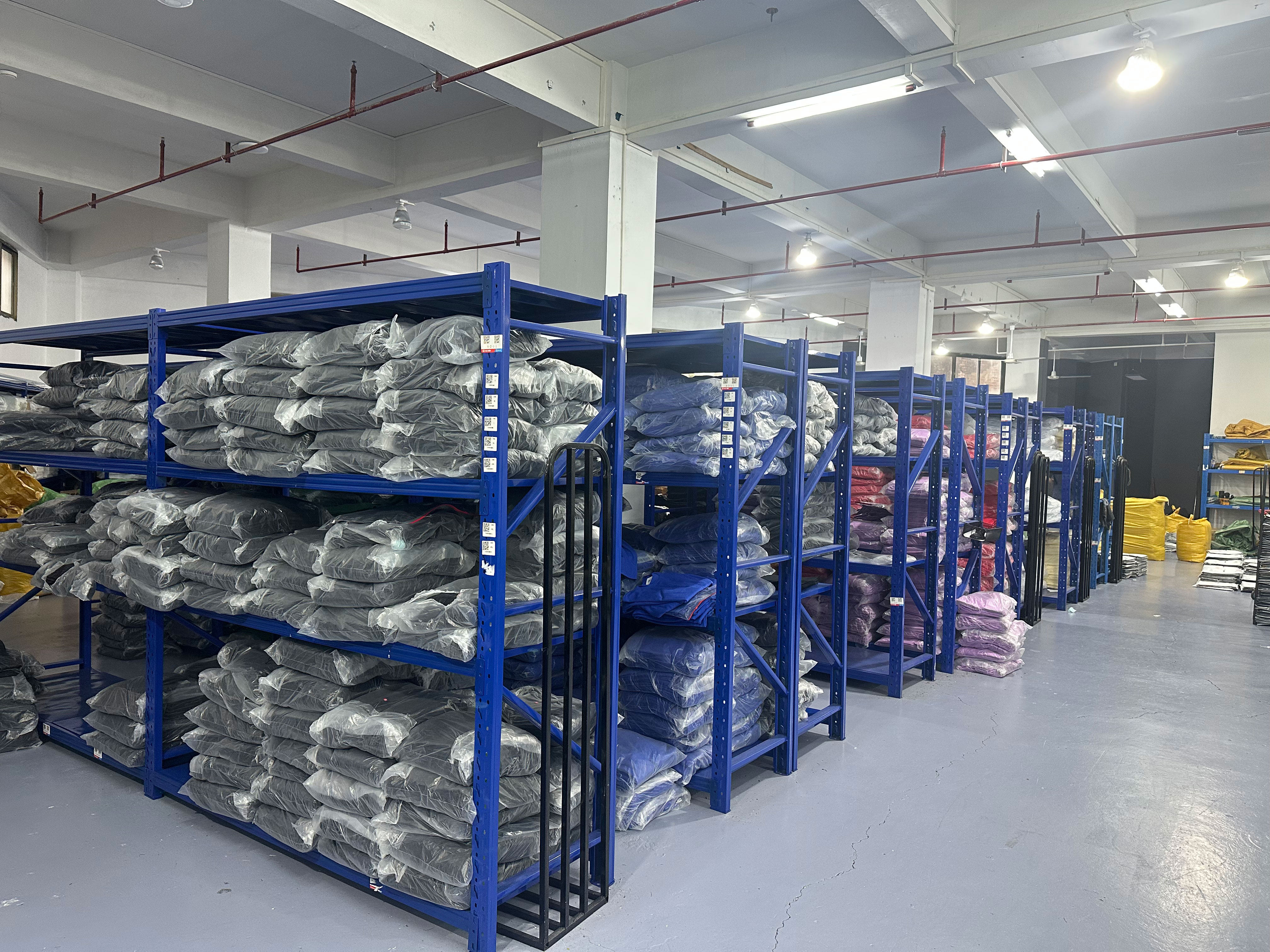 Garment inventory in factory